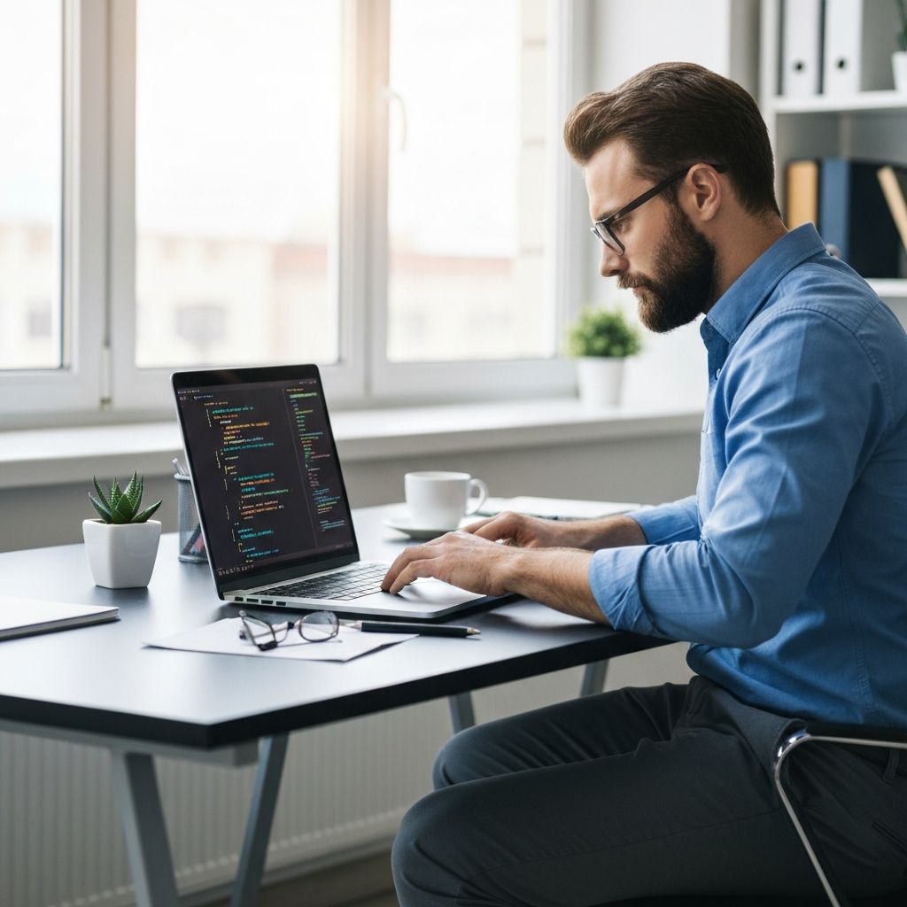 Developer working